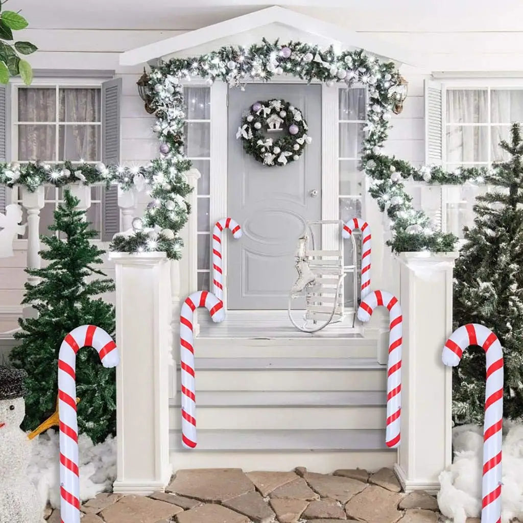 Inflatable Candy Canes Set of 4 Indoor & Outdoor