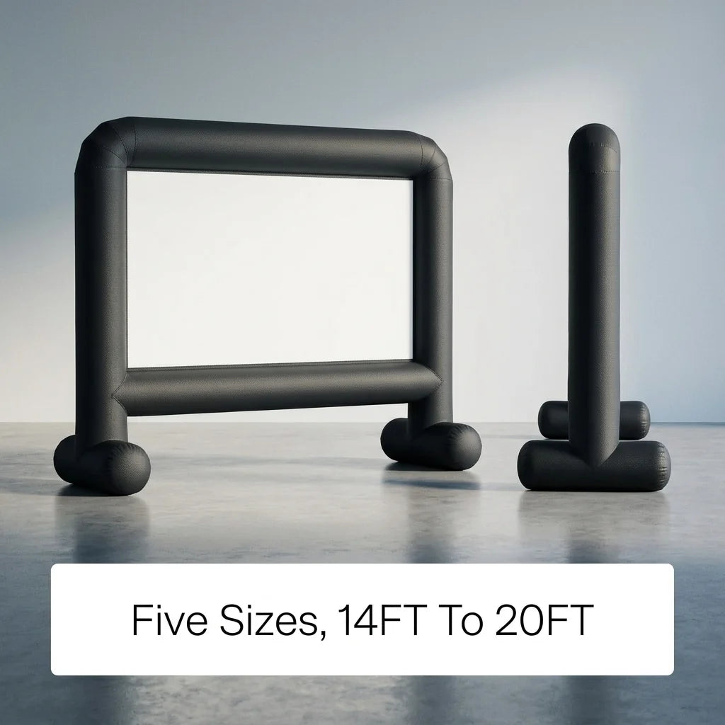Inflatable Movie Screen Seam-Free Matte Oxford 16:9 Widescreen