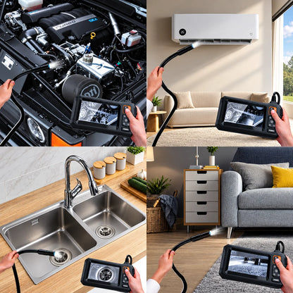 Inspection Camera 50 Foot Semi-Rigid Cable 4.3 Inch Screen