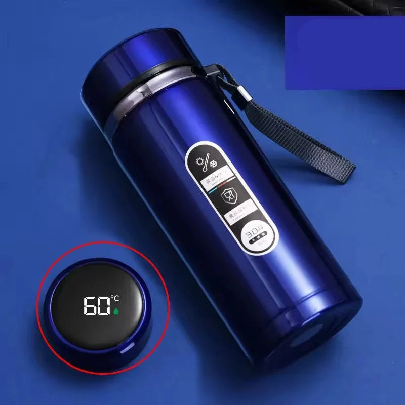 Insulated Bottle LED Temperature Display Leak-Proof Closure Ergonomic Handle