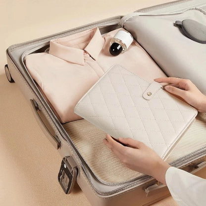 Jewelry Organizer PU Leather Multiple Compartments Travel-Friendly