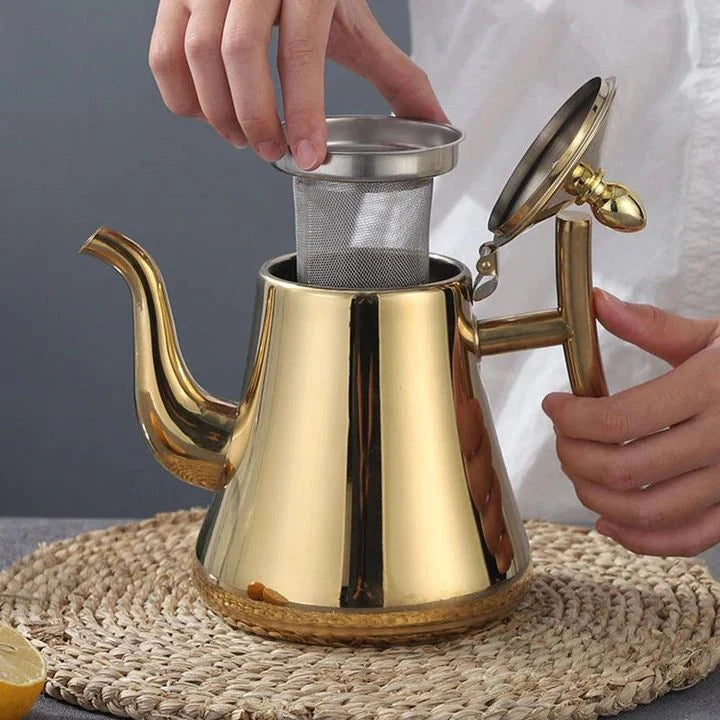 Kettle Induction-Compatible Stainless Steel Built-In Filter