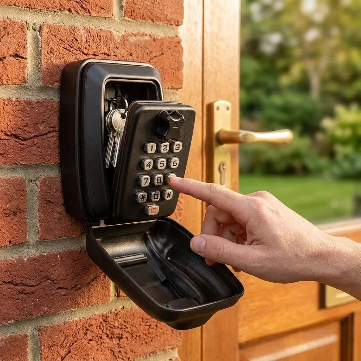 Key Safe Wall-Mount Weatherproof Zinc Adjustable Combination Lock