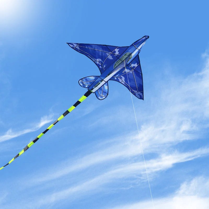 Kids Airplane Kite Ready To Fly Handle & Line
