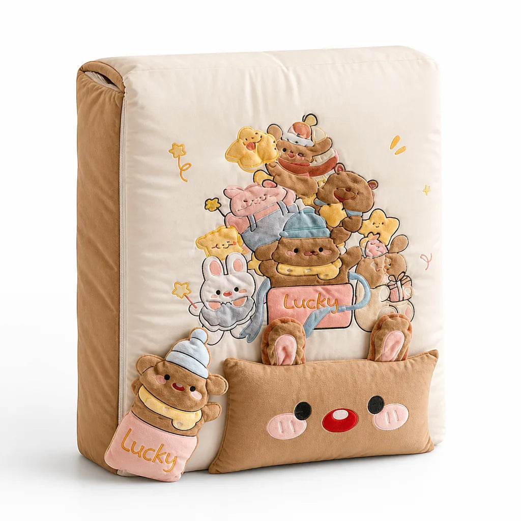 Kids Bedding Set Quilted Plush Warming Microfiber