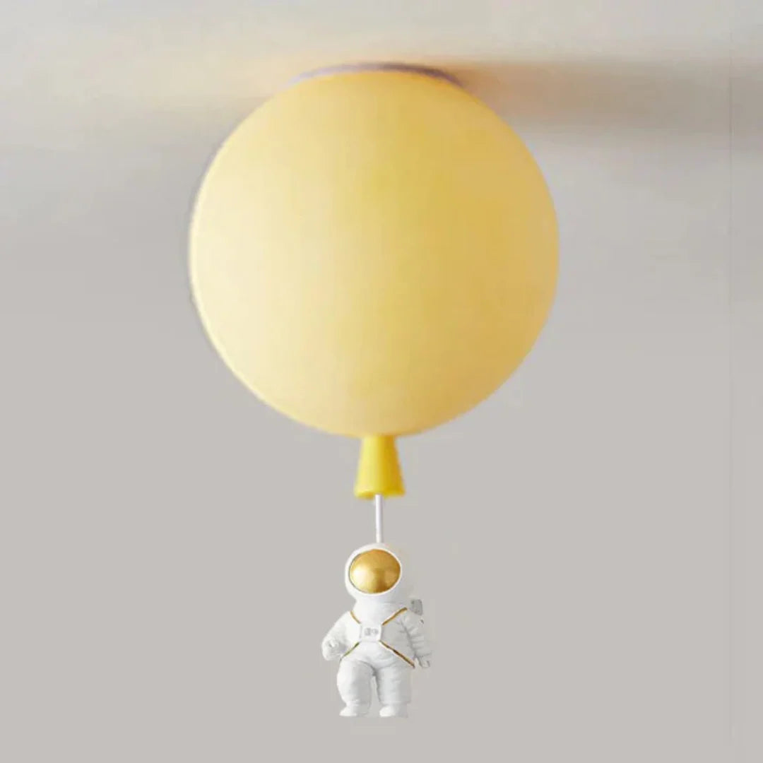 Kids Ceiling Lamp Moon & Astronaut Warm White LED