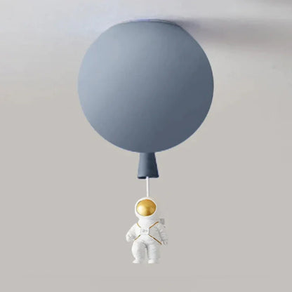 Kids Ceiling Lamp Moon & Astronaut Warm White LED