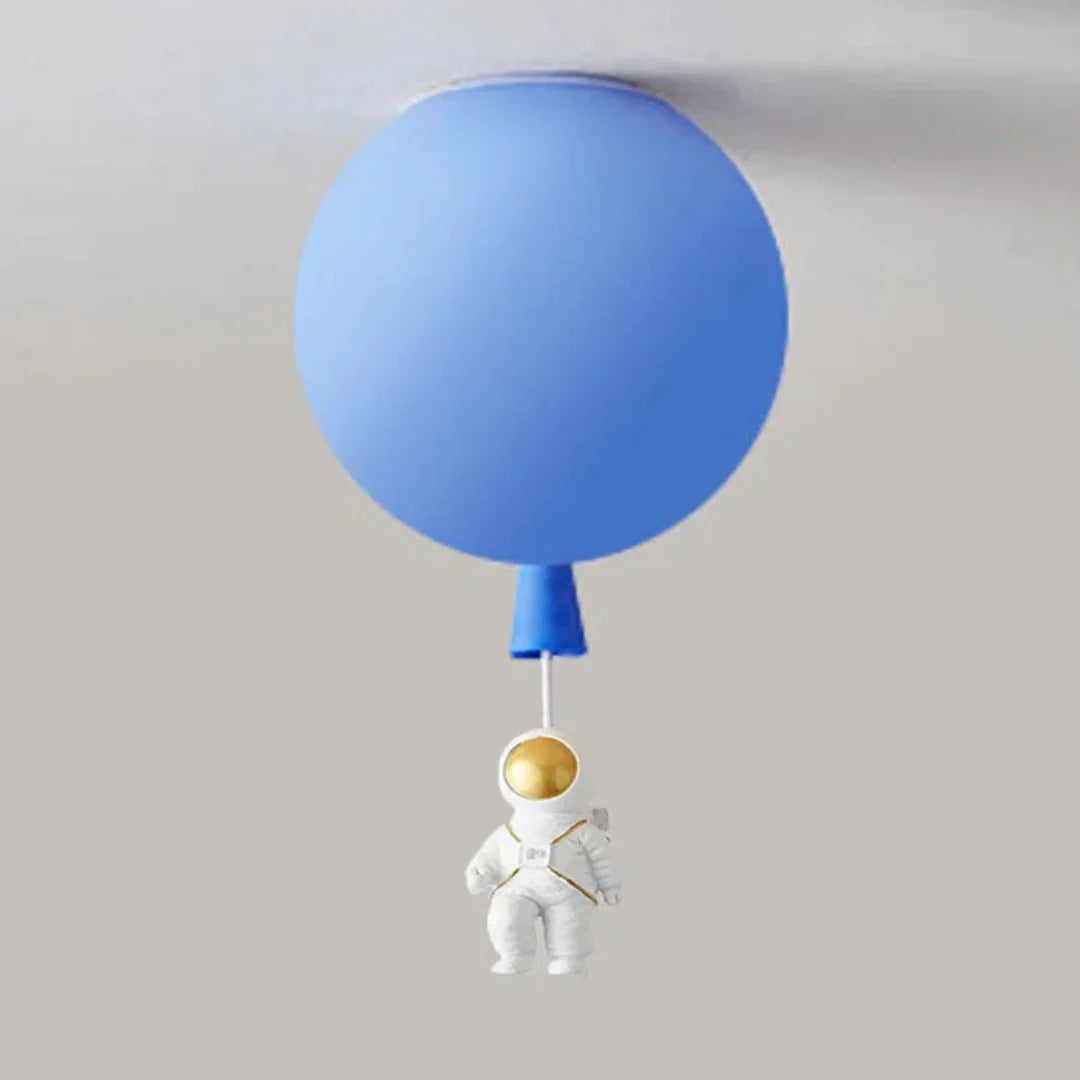 Kids Ceiling Lamp Moon & Astronaut Warm White LED