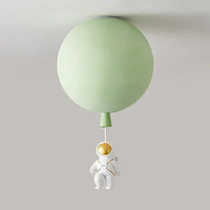 Kids Ceiling Lamp Moon & Astronaut Warm White LED
