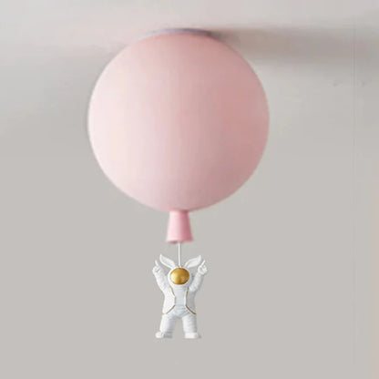 Kids Ceiling Lamp Moon & Astronaut Warm White LED