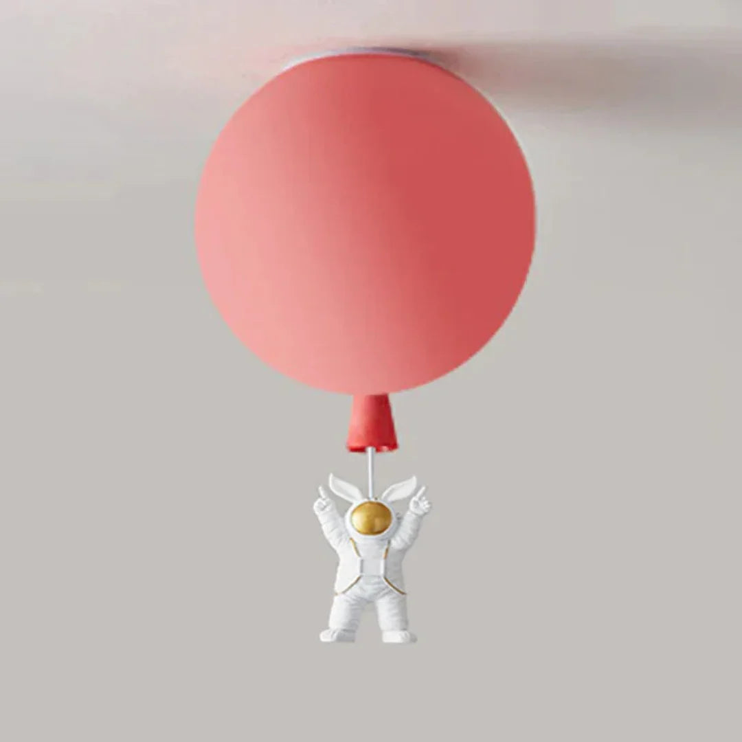 Kids Ceiling Lamp Moon & Astronaut Warm White LED