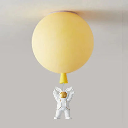 Kids Ceiling Lamp Moon & Astronaut Warm White LED