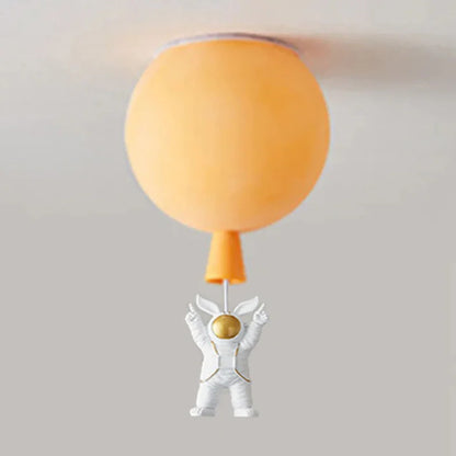 Kids Ceiling Lamp Moon & Astronaut Warm White LED
