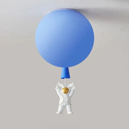 Kids Ceiling Lamp Moon & Astronaut Warm White LED