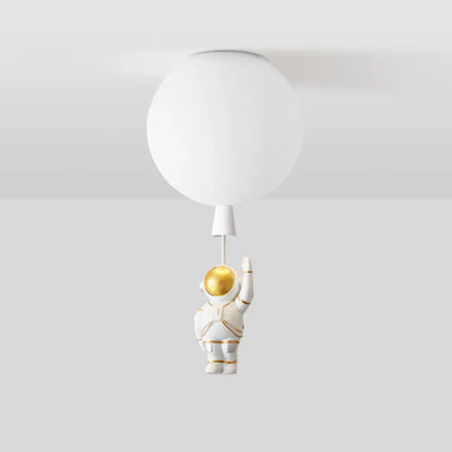 Kids Ceiling Lamp Moon & Astronaut Warm White LED