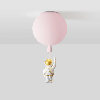 Kids Ceiling Lamp Moon & Astronaut Warm White LED