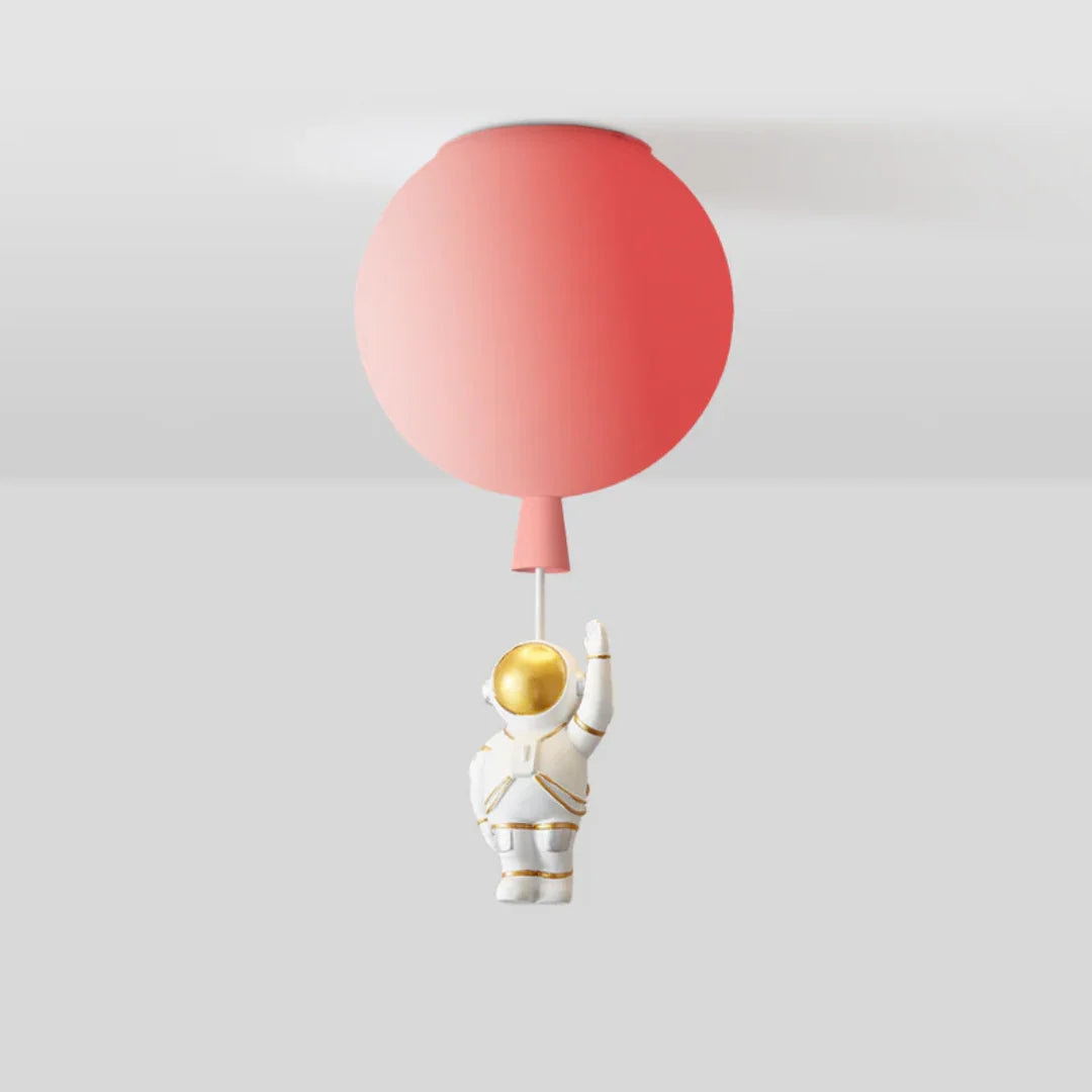 Kids Ceiling Lamp Moon & Astronaut Warm White LED