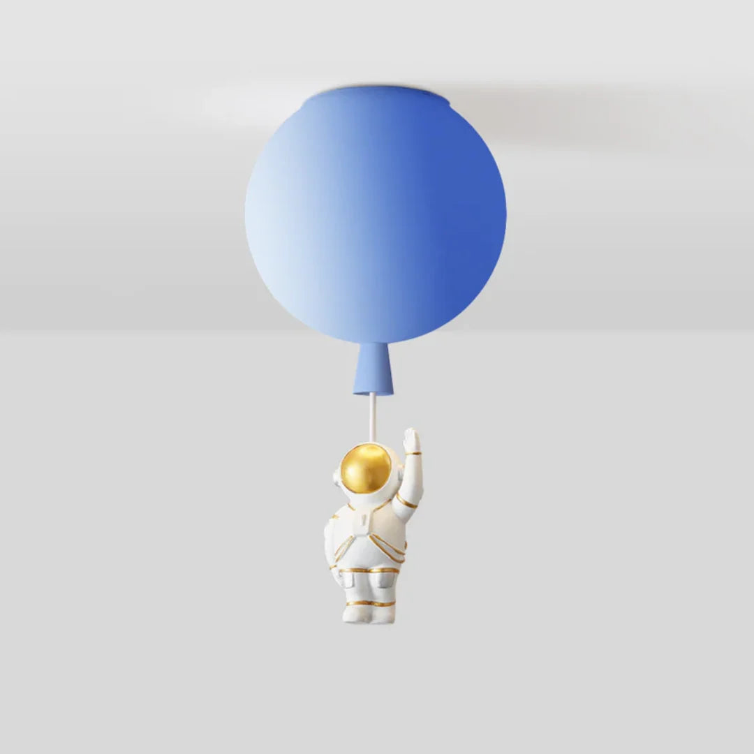 Kids Ceiling Lamp Moon & Astronaut Warm White LED