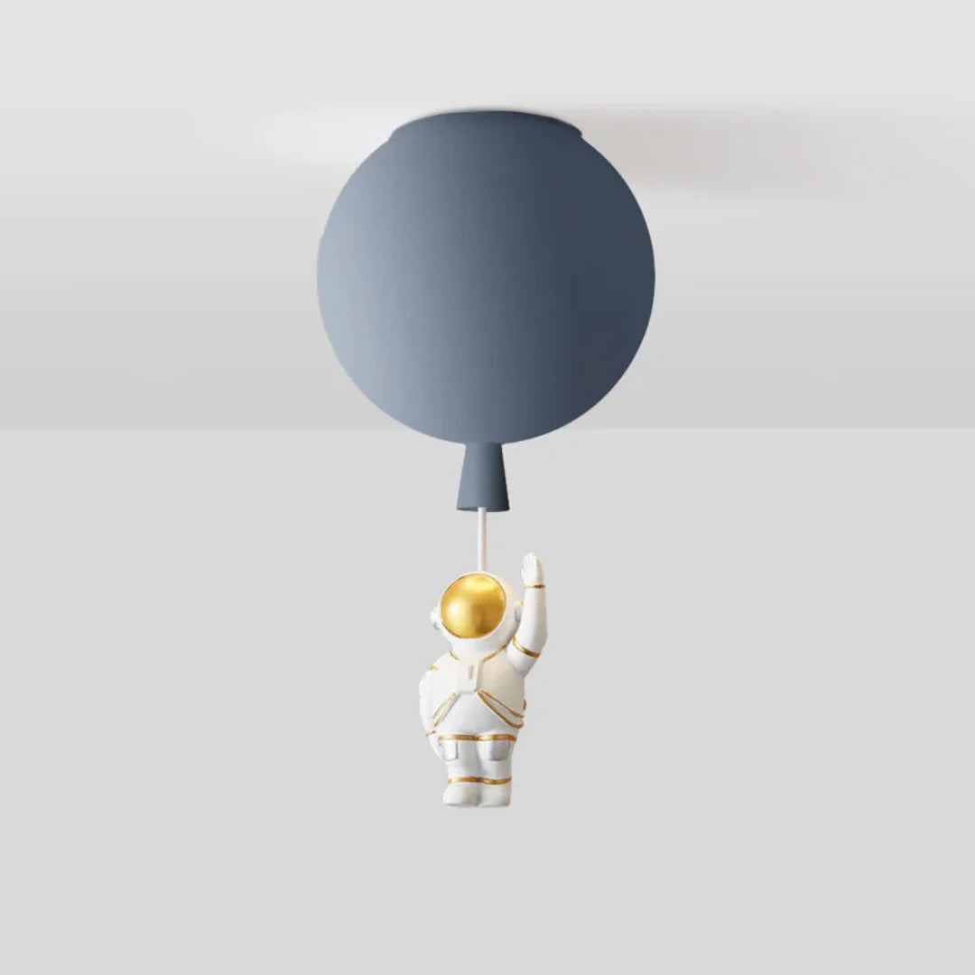 Kids Ceiling Lamp Moon & Astronaut Warm White LED