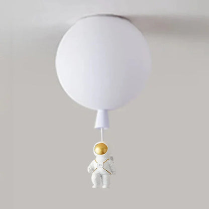 Kids Ceiling Lamp Moon & Astronaut Warm White LED