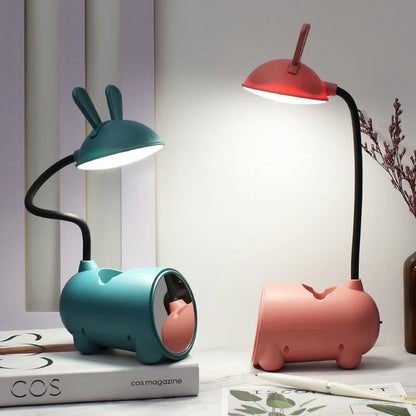 Kids Desk Lamp Rabbit Design Touch Control USB Rechargeable