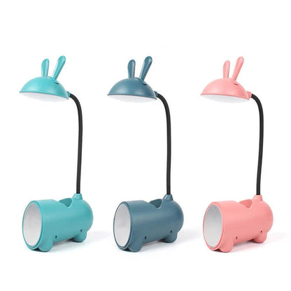 Kids Desk Lamp Rabbit Design Touch Control USB Rechargeable