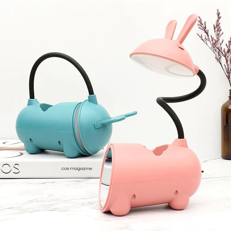 Kids Desk Lamp Rabbit Design Touch Control USB Rechargeable