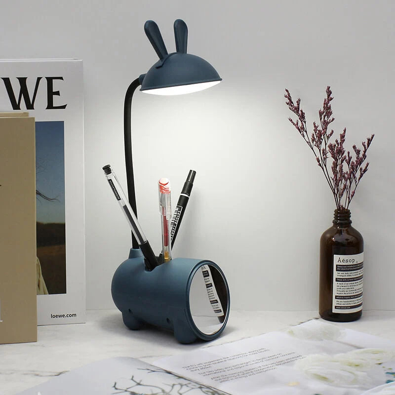 Kids Desk Lamp Rabbit Design Touch Control USB Rechargeable