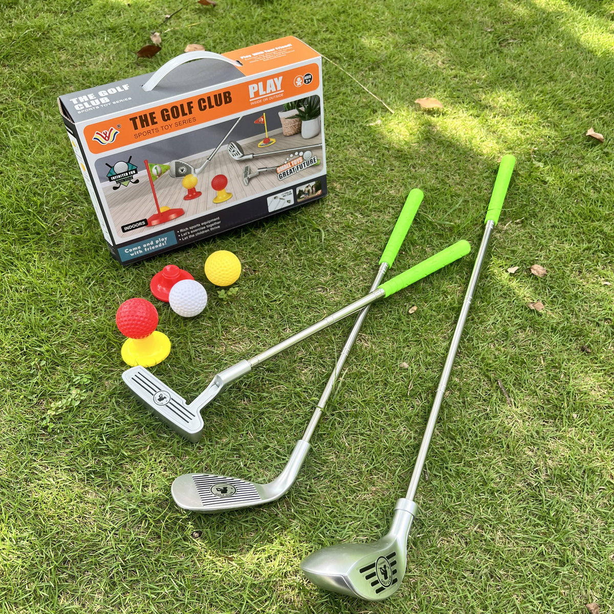Kids Golf Set Adjustable Telescopic Clubs & Accessories