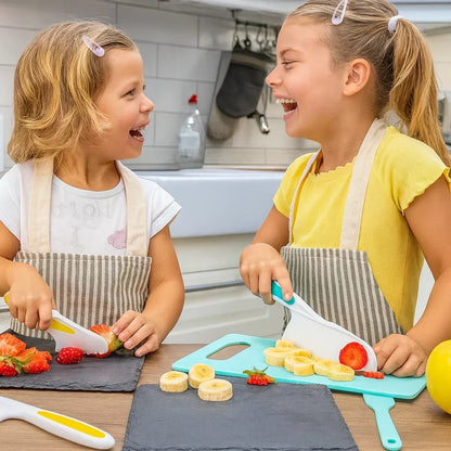 Kids Kitchen Tool Set Child-Sized Rounded-Edge</|fim_suffix|>