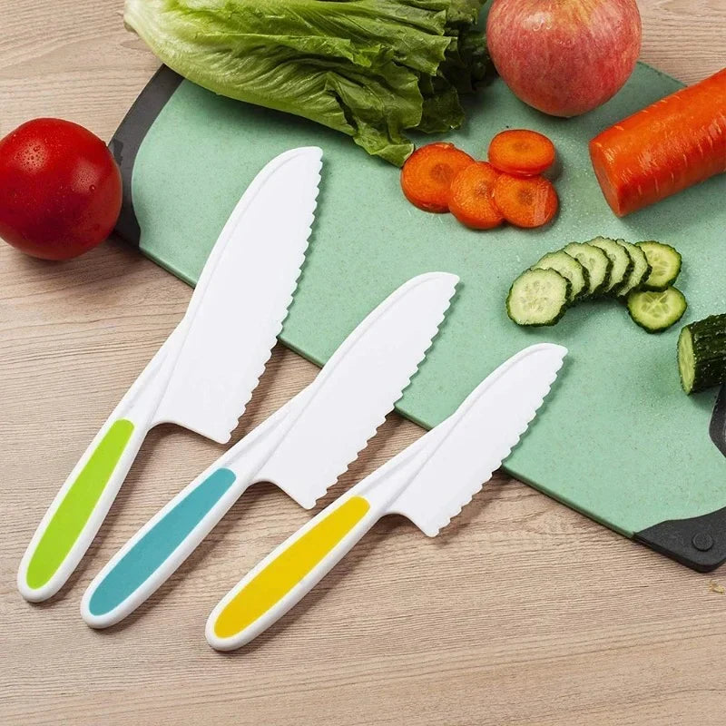 Kids Kitchen Tool Set Child-Sized Rounded-Edge</|fim_suffix|>