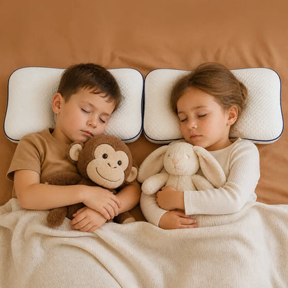Kids Pillow Contoured Memory Foam Neck Support