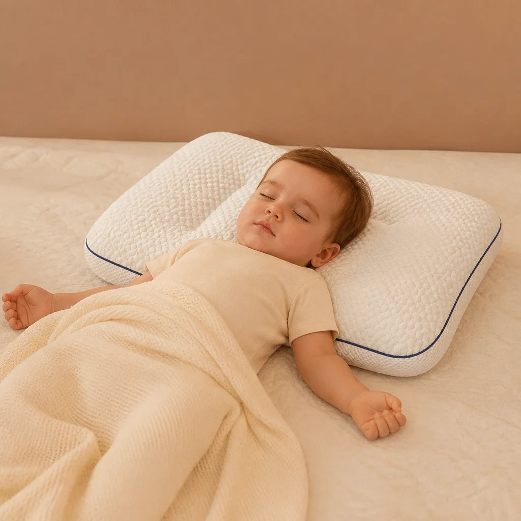 Kids Pillow Contoured Memory Foam Neck Support