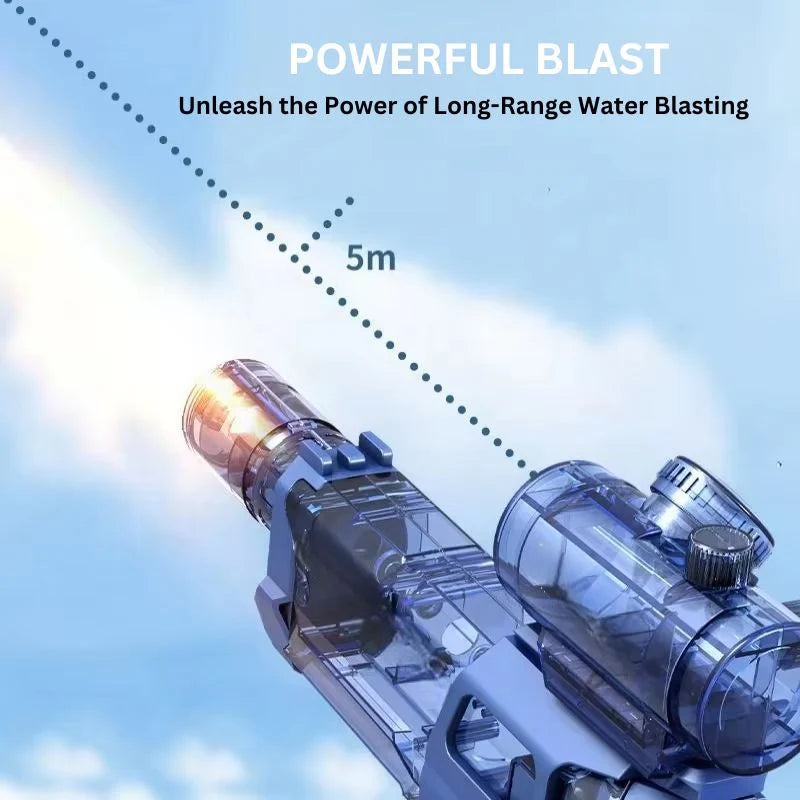 Kids Water Blaster Motorized Continuous Stream Rechargeable