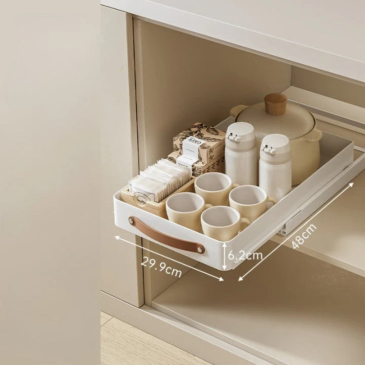 Kitchen Cabinet Organizer Pull-Out Metal Smooth-Glide