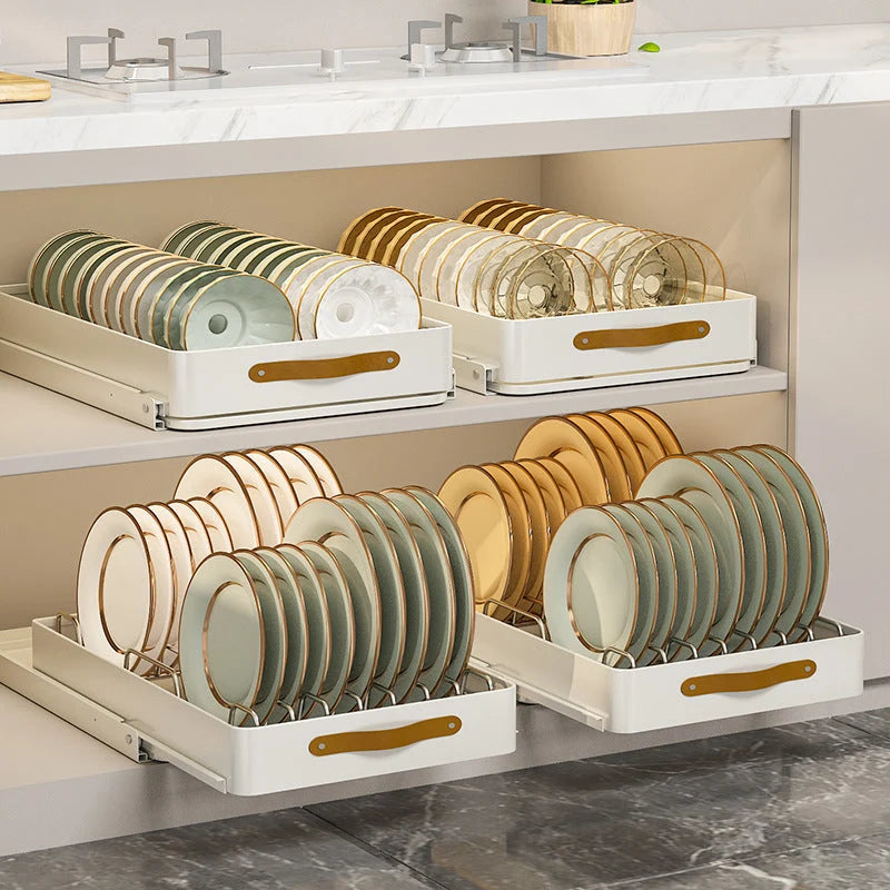 Kitchen Cabinet Organizer Pull-Out Metal Smooth-Glide