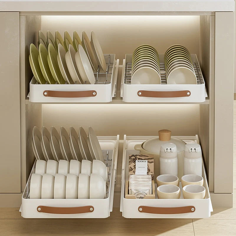 Kitchen Cabinet Organizer Pull-Out Metal Smooth-Glide