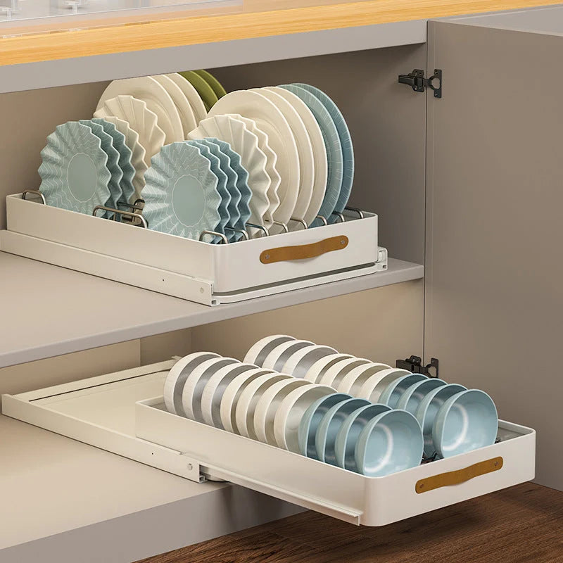 Kitchen Cabinet Organizer Pull-Out Metal Smooth-Glide
