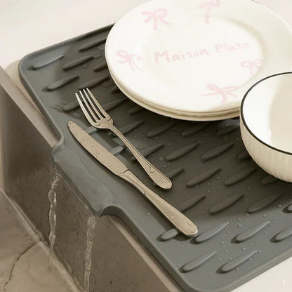 Kitchen Drying Mat Silicone Quick-Drying Heat-Resistant