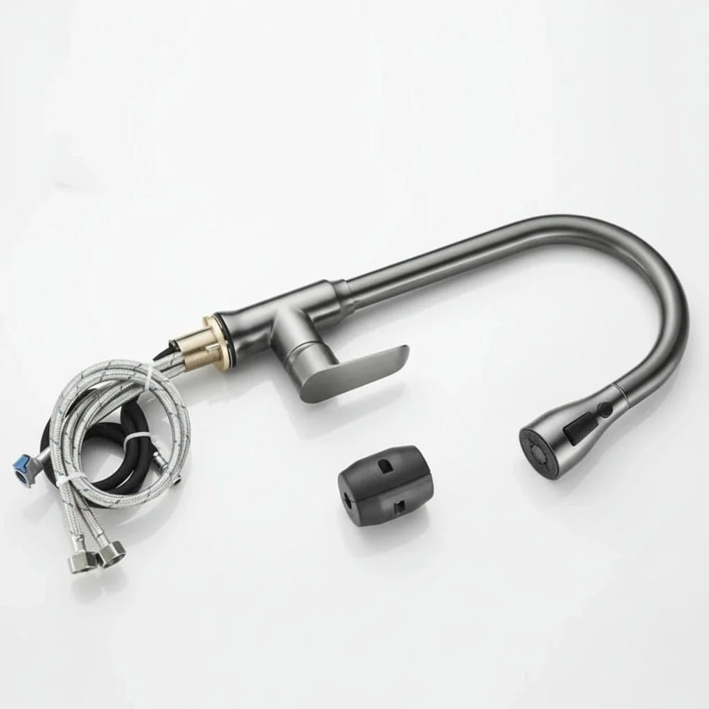 Kitchen Faucet Pull-Out Spray Head 360° Swivel Design