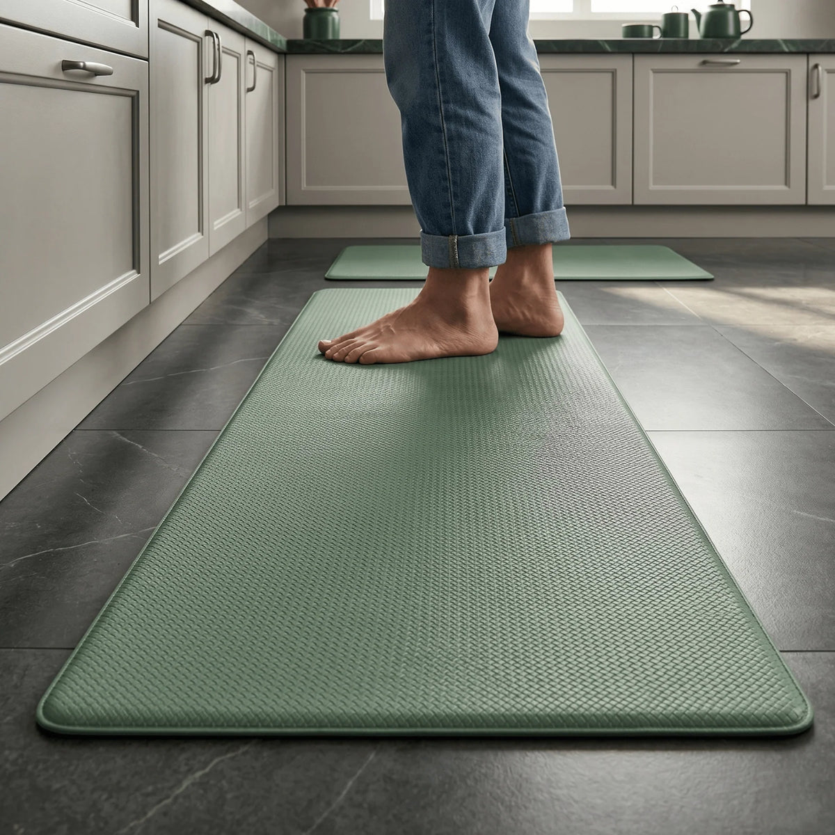 Kitchen Floor Mat Cushioned Anti-Fatigue Waterproof & Non-Slip