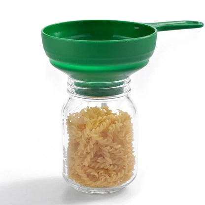 Kitchen Funnel Collapsible Heat-Resistant Silicone Wide Mouth