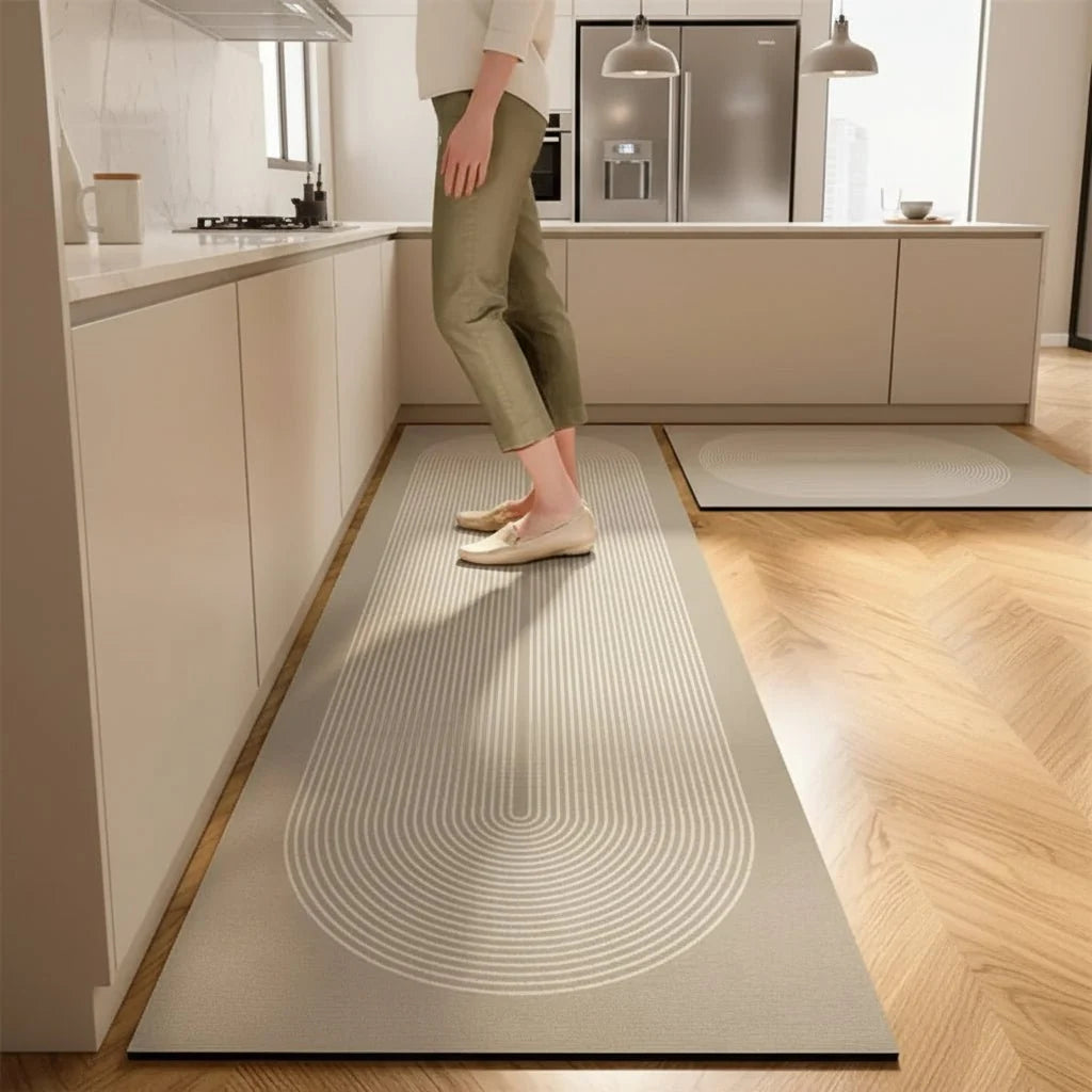 Kitchen Mat Cushioned Absorbent Non-Slip Backing