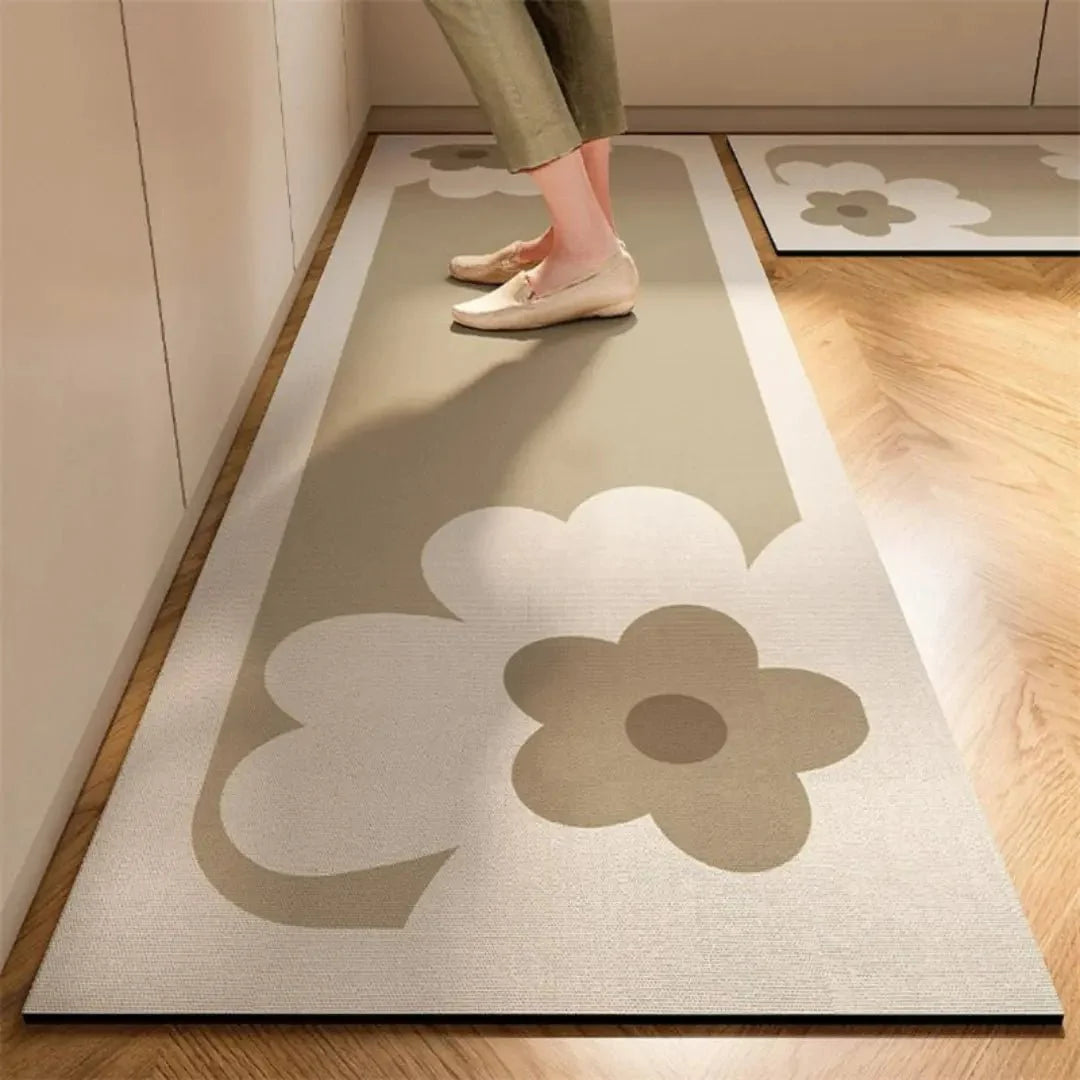 Kitchen Mat Cushioned Absorbent Non-Slip Backing
