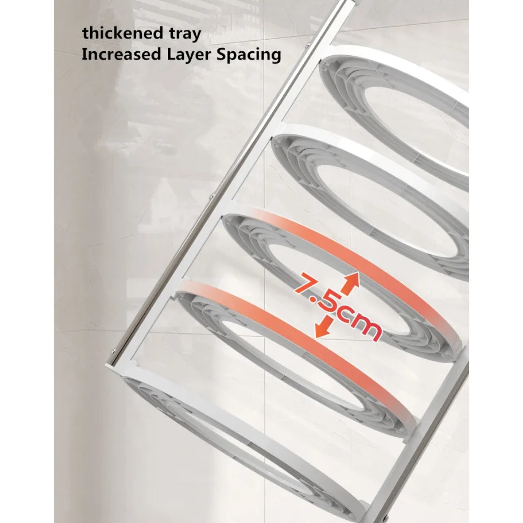 Kitchen Organizer Rack Foldable Space-Saving Vertical & Hanging