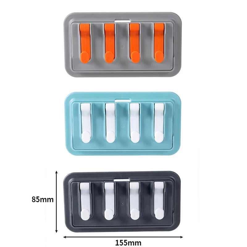 Kitchen Organizer Rack Wall-Mounted Moisture-Resistant ABS