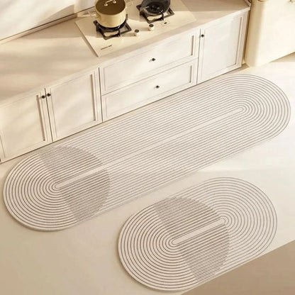 Kitchen Runner Mat Wipe-Clean Foam Core & Non-Slip Backing