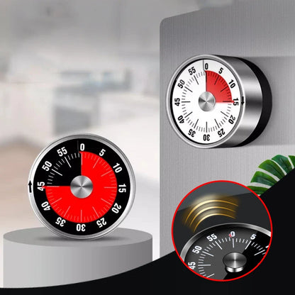 Kitchen Timer Magnetic Stainless Steel 60-Minute