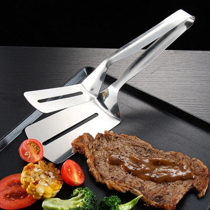 Kitchen Tongs Stainless Steel Heat-Resistant Easy-Clean Surface