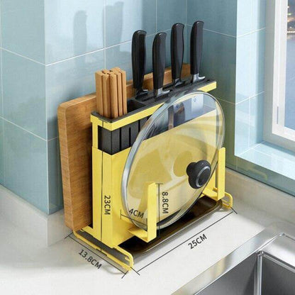 Kitchen Utensil Organizer Stainless Steel Ventilated Drying Rack Side Hooks
